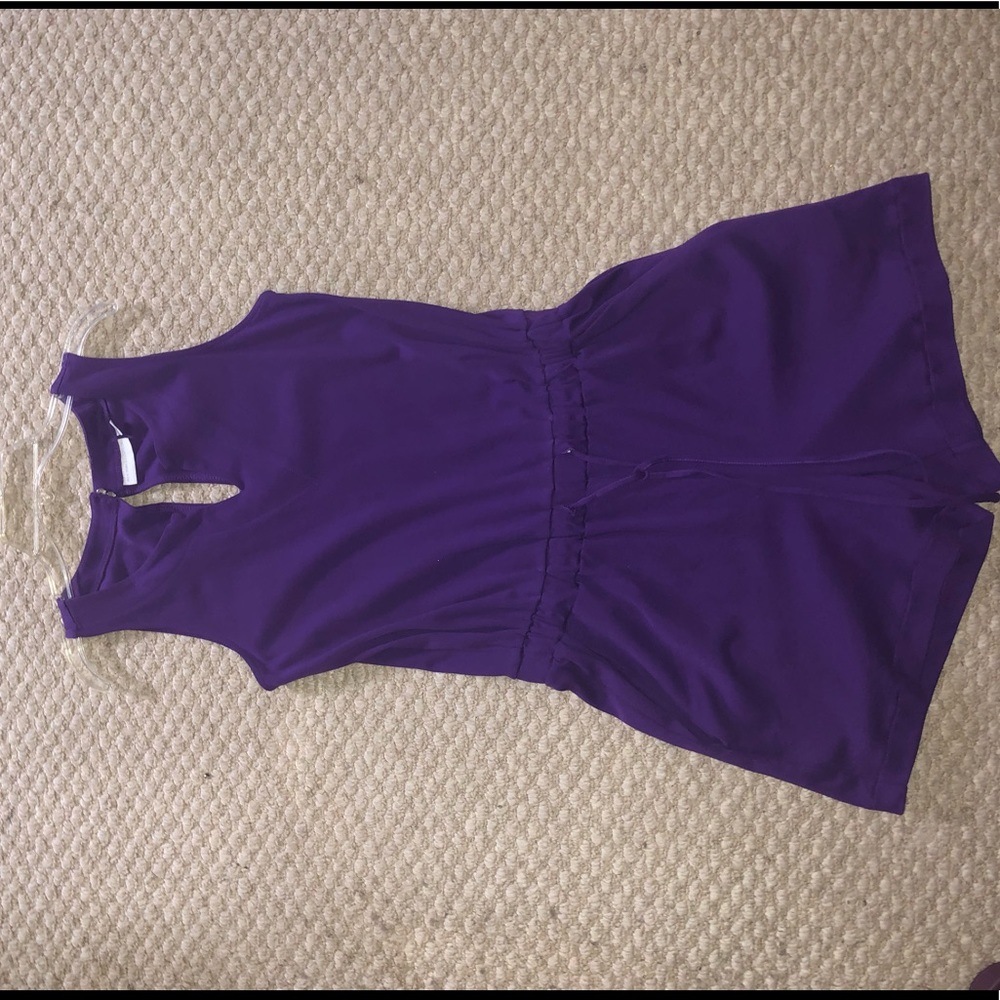 Purple Drawstring Romper (Never Worn)